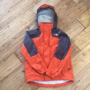 North Face Orange Rain Jacket